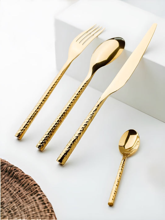 24-pack Rund Bestick- Guld
