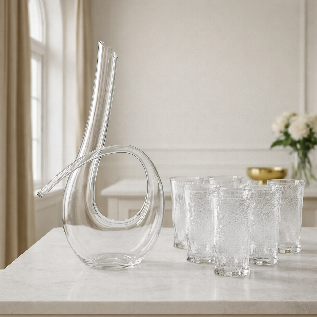 Clara Glas - Set med 6 glas och karaf