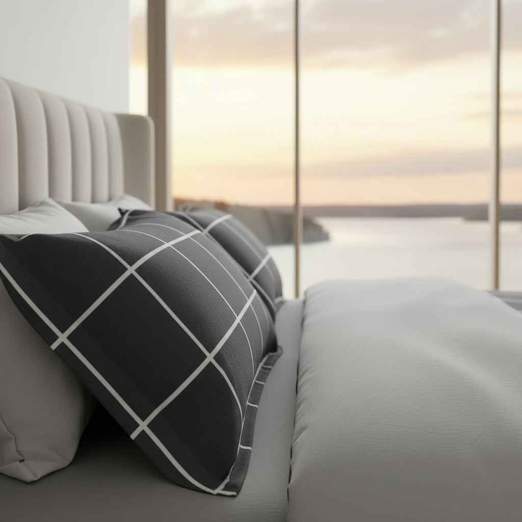 Kuddfodral RIPOSO – Elegant och mjukt kuddfodral i dekorativ design 2-pack (48x74 cm)
