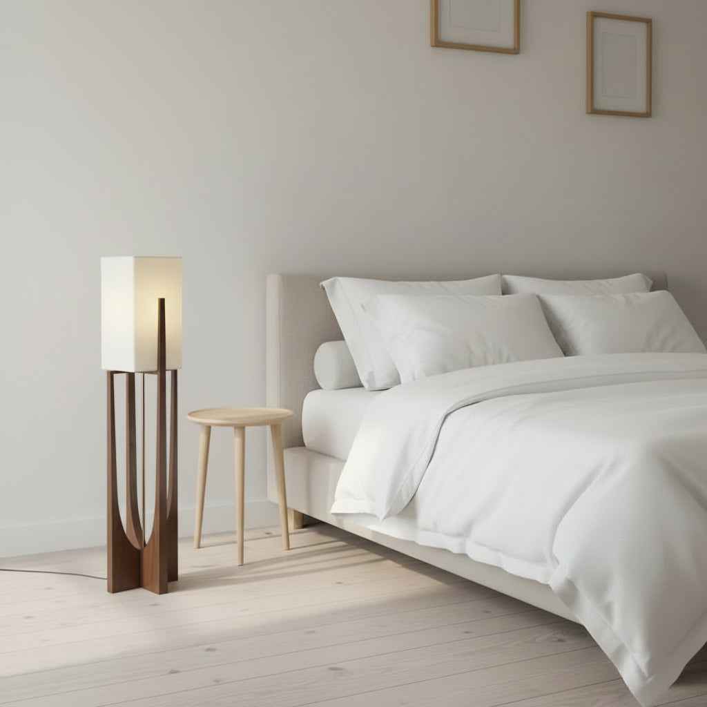 Lampa TRÄFÅNG – Dekorativ bordslampa i naturnära design