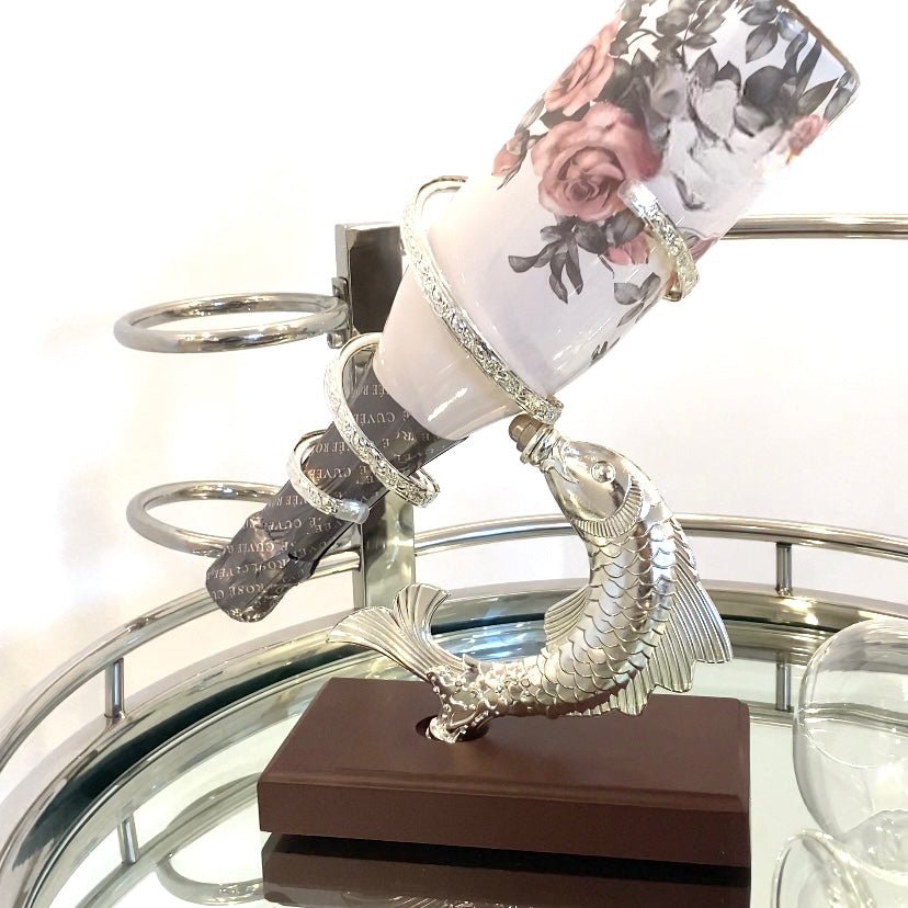 Fisk vinställ Silver