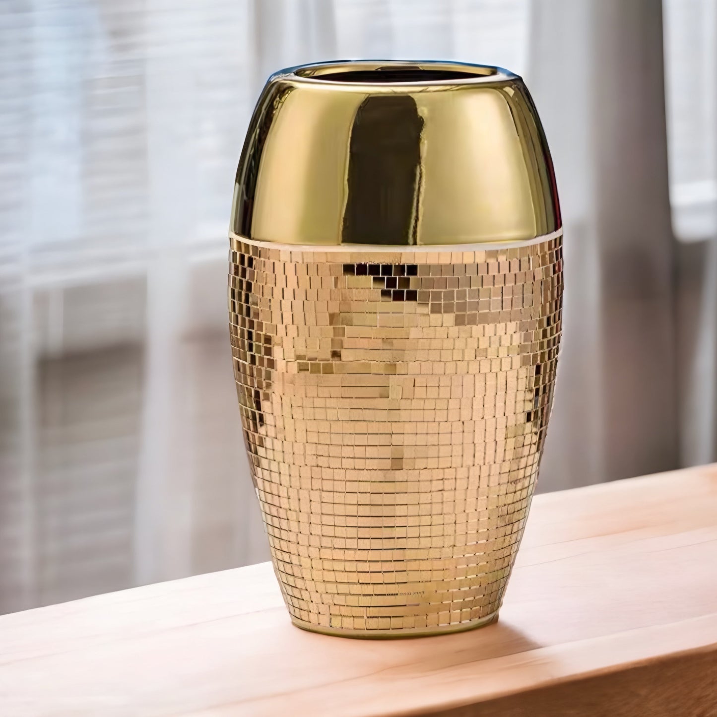 Glitter Vas Guld Alice