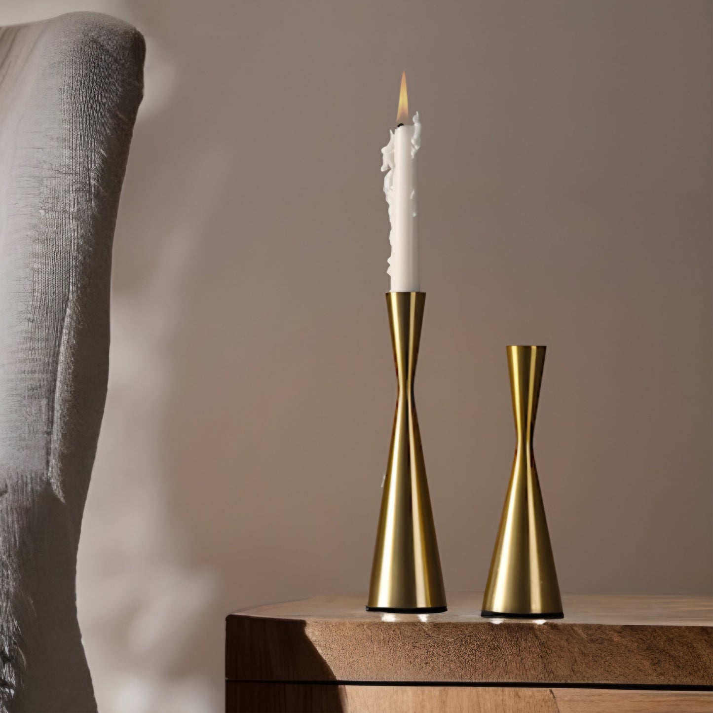 Konisk Ljusstake Guld