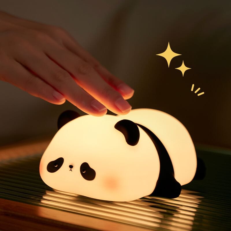 Panda Kawaii Mini Lampa – Uppladdningsbar & Mysig Nattlampa för Barn & Vuxna