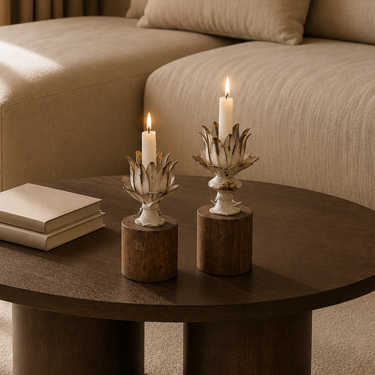2-pack Lotus Ljusstake