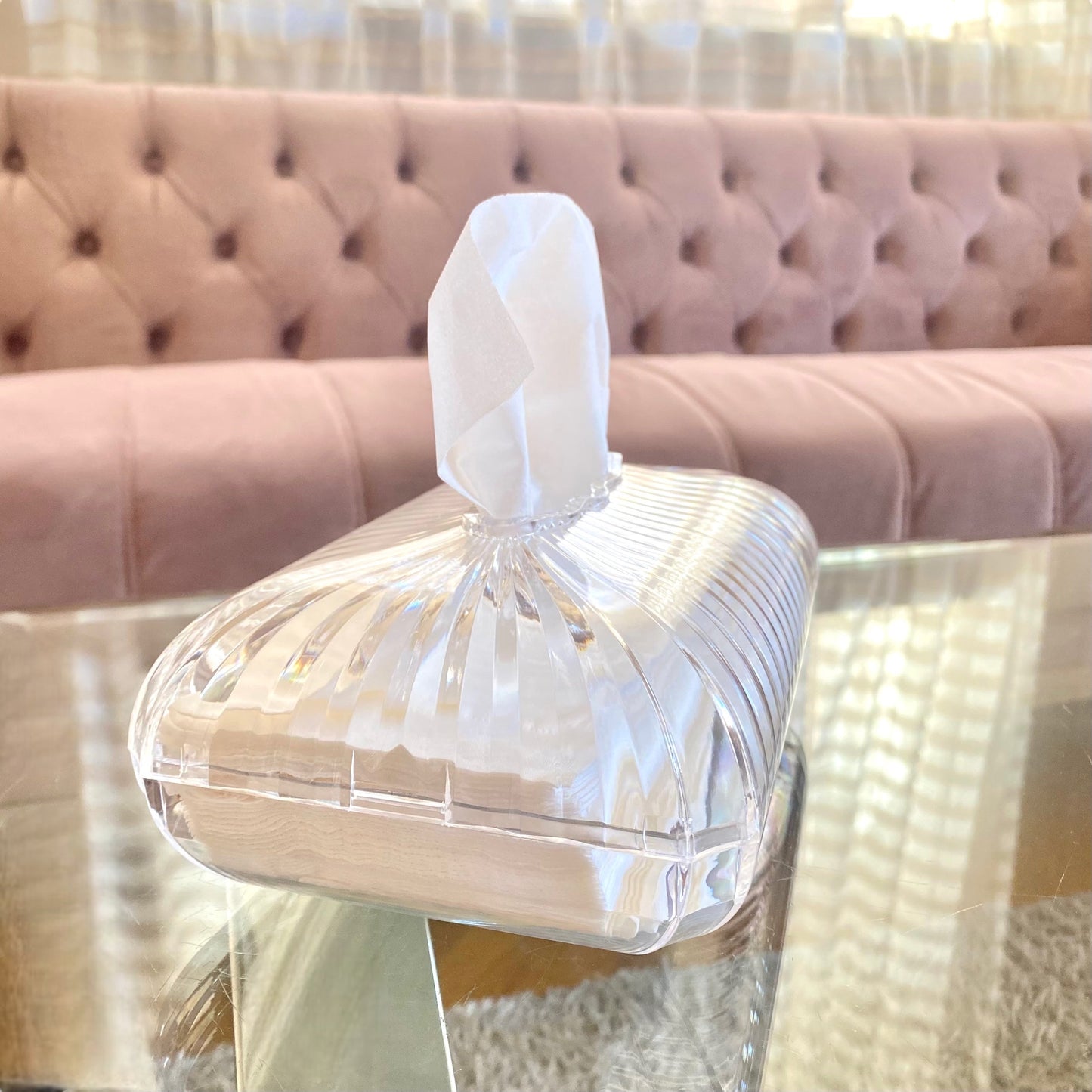 Transparent Servettlåda