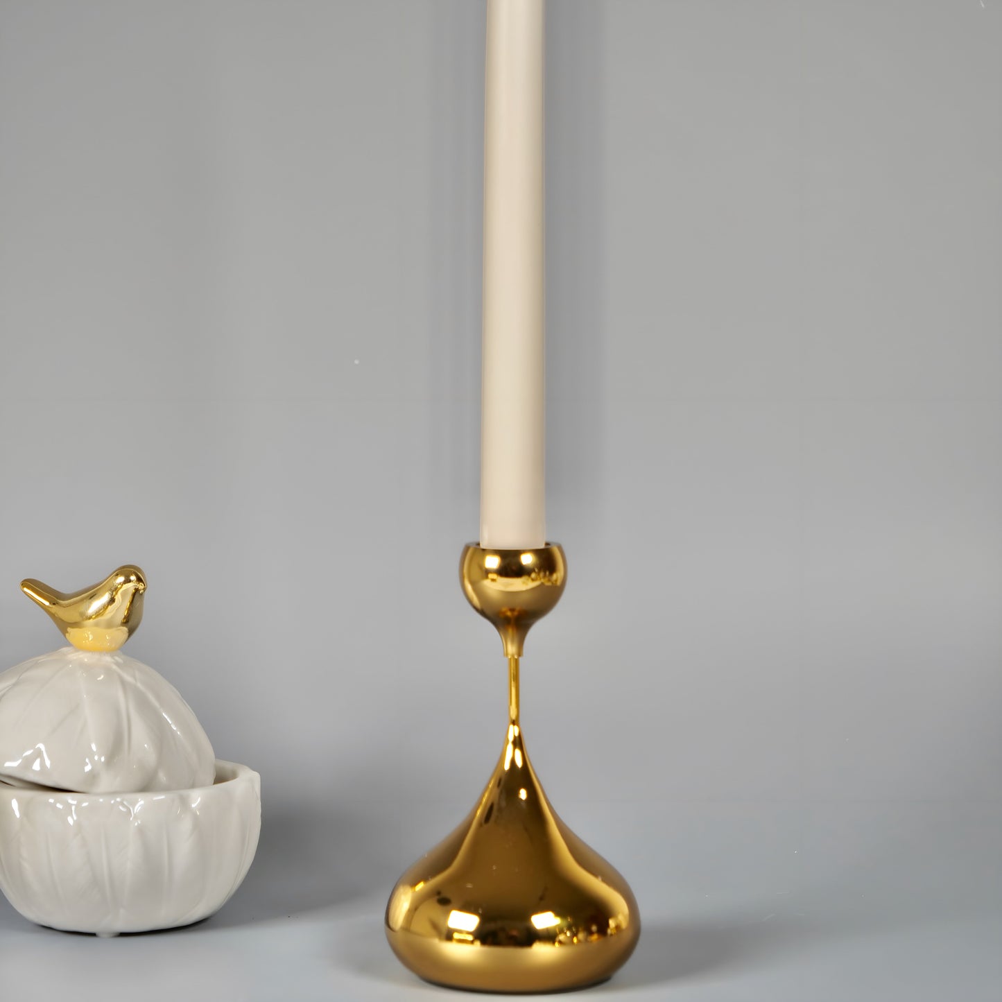 Violla Ljusstake Guld/Ljusguld