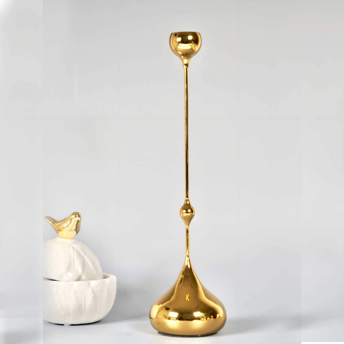 Violla Ljusstake Guld/Ljusguld